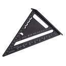 7 Inch Metric Aluminum Alloy Speed Square Roofing Triangle Angle Protractor