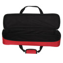 Oxford Cloth Flute Case Cover - Carring Bag with Handle Strap Plush Lining Rose Red