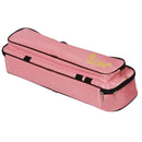 Oxford Cloth Flute Case Cover - Carring Bag with Handle Strap Plush Lining Pink