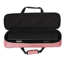 Oxford Cloth Flute Case Cover - Carring Bag with Handle Strap Plush Lining Pink