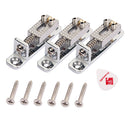 3x Guitar Trem Tremolo Saddles Bridge w/ Screw for Fender ST TL Guitar Accs