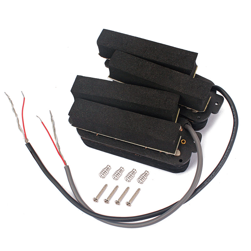 1 Set Guitar Wired Humbucker Double Coils Pickup ALNICO 5 for 7-String Guitar/Pedal Steel Guitar