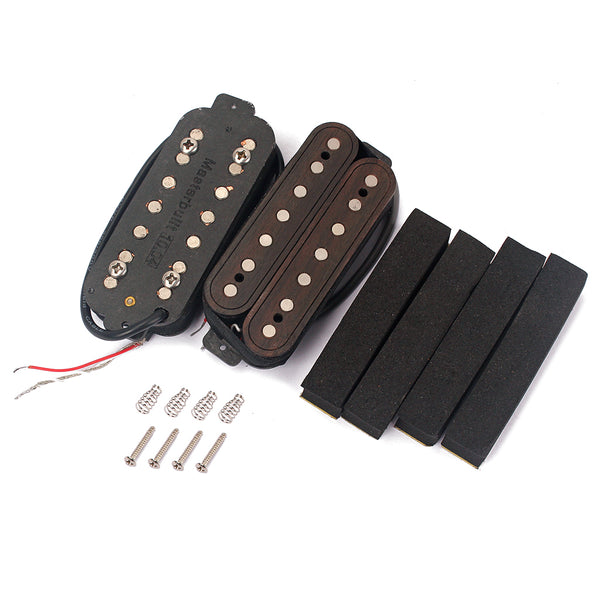 1 Set Guitar Wired Humbucker Double Coils Pickup ALNICO 5 for 7-String Guitar/Pedal Steel Guitar