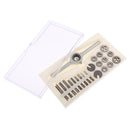31Pieces M1-M2.5 Mini HSS Metal Screw Tap & Threading Die & Wrench Tool Set