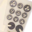 31Pieces M1-M2.5 Mini HSS Metal Screw Tap & Threading Die & Wrench Tool Set