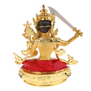 Collectible Tibetan Buddha Manjusri Bodhisatta Statue Figurine Figure Craft