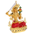 Collectible Tibetan Buddha Manjusri Bodhisatta Statue Figurine Figure Craft