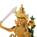 Collectible Tibetan Buddha Manjusri Bodhisatta Statue Figurine Figure Craft