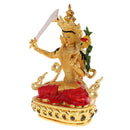 Collectible Tibetan Buddha Manjusri Bodhisatta Statue Figurine Figure Craft