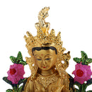 Tibetan Tantric Buddha Eight Mascot Tara Sculpture Statue Home Craft Decors