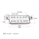 2 Pieces Copper Guitar Humbucker Double Coils Pickup Baseplates Brass Neck + Bridge 2.67 x 1.45inch