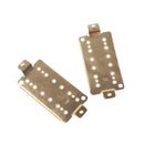 2 Pieces Copper Guitar Humbucker Double Coils Pickup Baseplates Brass Neck + Bridge 2.67 x 1.45inch