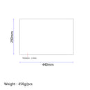 White Pickguard Anti-scratch Plate Blank Material for Guitar Bass DIY Accessory 17.32 x 11.41 x 0.08inch