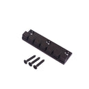 Black Guitar Replacement 6-string Saddle Bridge Anchor Type Tailpiece for Cigar Box Guitar Parts