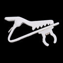 1Pc White 6mm Microphone Lapel Tie Clip Ring for Lapel Lavalier Mic Replacement