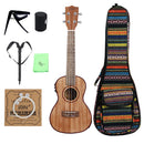 24'' Sapele Guitar 4 Strings Ukulele Instruments Professional for Beginners