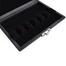 Black PU Leather Oboe Bassoon Reed Protective Case Holder Container for 6 Reeds Woodwind Accessory