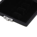 Portable Black PU Leather Oboe Bassoon Reed Protective Case Holder for 3pcs Reeds Woodwind Accessory