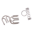16 Sets Metal Wire Ring Brain Teaser Toys 9 Linked Rings Puzzle Classic Intelligence Toys for Chidren Adult