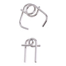 16 Sets Metal Wire Ring Brain Teaser Toys 9 Linked Rings Puzzle Classic Intelligence Toys for Chidren Adult