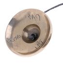 Exquisite 1 Pair Carved Mantras Cymbal Buddhist Style Cymbal Hand Percussion for Kids Musical Toys 2.63inch