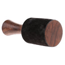 Singing Bowl Striker Buddhism Meditation Mallet with Leather Head 21x7.5cm