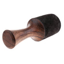 Singing Bowl Striker Buddhism Meditation Mallet with Leather Head 21x7.5cm