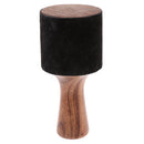 Singing Bowl Striker Buddhism Meditation Mallet with Leather Head 21x9.5cm