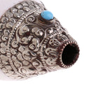 Tibetan Silver Natural Conch Shell Pendants Handmade Sea Snail Lucky Decor