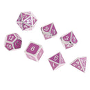7x D4 D6 D8 D10 D12 D20 Dices Set Polyhedral for Dungeons and Dragons Purple
