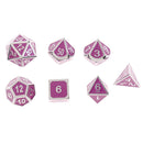 7x D4 D6 D8 D10 D12 D20 Dices Set Polyhedral for Dungeons and Dragons Purple