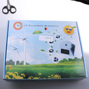1 Set Plastic Solar Powered Windmill Toys Windmill Turbine Model for Kids Science Educational Toys Gift