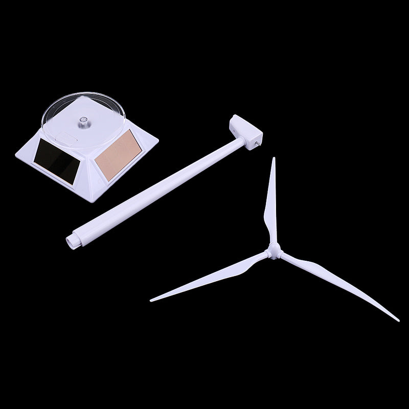 1 Set Plastic Solar Powered Windmill Toys Windmill Turbine Model for Kids Science Educational Toys Gift
