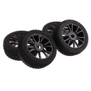 4pcs 17mm Hub Wheel Rims&Tires 1:8 Off-road RC Car Buggy Tyres for HSP HPI