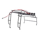 RC 1/10 Roof Luggage Rack with LED Light Bar for 1:10 Axial SCX10 RC Car Crawler Parts