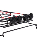 RC 1/10 Roof Luggage Rack with LED Light Bar for 1:10 Axial SCX10 RC Car Crawler Parts