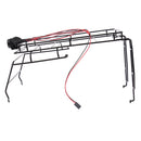RC 1/10 Roof Luggage Rack with LED Light Bar for 1:10 Axial SCX10 RC Car Crawler Parts