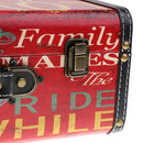 Retro Suitcase Travel Case Wooden Suitcase Old Train Trunk Show Photo Props, for Wedding Party Decor