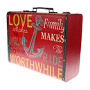 Retro Suitcase Travel Case Wooden Suitcase Old Train Trunk Show Photo Props, for Wedding Party Decor
