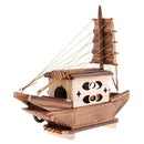 Handmade Music Box Play ''for Alice'' Wooden Tabletop Boat Decorative Ornament