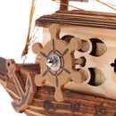 Handmade Music Box Play ''for Alice'' Wooden Tabletop Boat Decorative Ornament