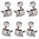 Silver 3L3R Semiclosed Guitar Tuning Pegs Tuners for Acoustic Electric Guitar Parts