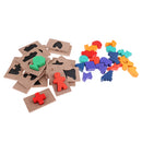 A Set Of Shadow Jigsaw Puzzles Kids Insert Matching Boards Educational Toys