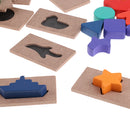 A Set Of Shadow Jigsaw Puzzles Kids Insert Matching Boards Educational Toys