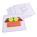 125pc Baby Wooden Geometric Building Blocks Board Children Learning Match Classification Kids Training Educational Block Toy