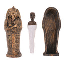 Ancient Egypt Coffin with Mummy Figurine for Home Decoration Resin Craft