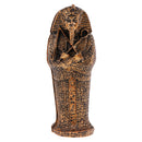 Novelty Ancient Mummy + Coffin Model Miniature Set for Sandplay Sand Table Games Diorama Layout Accessory Toys Black