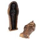 Novelty Ancient Mummy + Coffin Model Miniature Set for Sandplay Sand Table Games Diorama Layout Accessory Toys Black