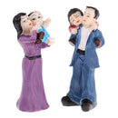 Resin Family Parents Children Model Miniature Statue for Sandplay Sand Table Game Parts Kids Toys