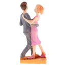 1 Pair Sweety Lovers Couple Miniatures Fairy Garden Statue Resin Craft Ornament